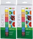 Akrylová farba Happy Color 12ml 24ks