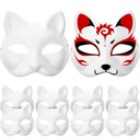 Therian Mask White Cat Prom Supplies 10 ks