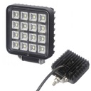 PRACOVNÁ LAMPA 16XLED 16W SQUARE 2400LM 12V 24V