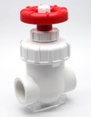 Kompaktný posúvač 40 mm PVC PVC biely