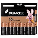 18x DURACELL alkalická batéria AA R6 LR6 1,5V