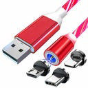 Magnetický micro-USB kábel iPhone Lightning USB-C