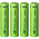 GP ReCyko 1000 Series 950 mAh R03/AAA 4 ks.