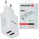 RÝCHLA NABÍJAČKA 2x USB 2.1A SWISSTEN