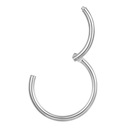 STRIEBORNÁ náušnica CLICKER RING 316L OCEL 1,2/8 mm