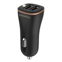 2xUSB 30W nabíjačka do auta Duracell (čierna)