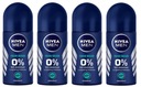 Nivea Men Fresh Ocean roll-on antiperspirant pre mužov 4x50ml