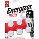 6x Batéria ENERGIZER CR2032 DL2032 Lítiová 3V