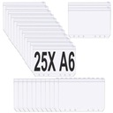 25X VLOŽKA RUKÁVA BINDER A6 ZAPÍNANIE NA Zips