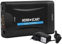 ADAPTÉR KONVERTOR HDMI NA SCART AV EURO FULL HD ADAPTÉR + NABÍJAČKA