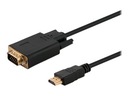 CL-103 HDMI-VGA D-SUB KÁBEL 1,8 m ADAPTÉR FULL HD