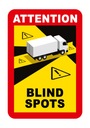 10 ks BLIND SPOTS EN ANGLES MORTS TIR UV samolepky