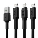 3x USB - Lightning kábel 1,2m pre iPhone 11 12 13