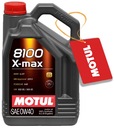 MOTUL 8100 X-MAX 0W40 5L + ZADARMO