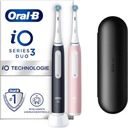 Magnetická zubná kefka Oral-B iO 3 Duo BLACK/RUŽOVÁ