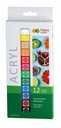 Akrylové farby Acryl 12 farieb 12ml Happy Color