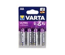 4x VARTA ULTRA LITHIUM AA R6 1,5V lítiová batéria