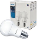 2x E27 A60 LED žiarovka 10W 4000K 1055lm PHILIPS