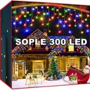 SOPLE 300 LED VONKAJŠIE VIANOČNÉ LAMPY 10M