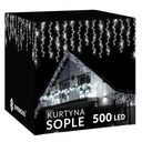 SOPLE 500LED VONKAJŠIE LAMPY 22,5M HRUBÉ ZÁSLUZOVÉ ZÁCLONY SVETELNÉ VENCICE