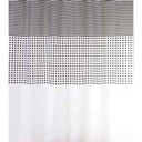 Bisk Curtain Peva Malta Black/White 06849