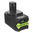 6Ah 18V batéria pre Ryobi P102 P104 P108 BPL-1815