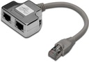 Adaptérový rozbočovač LAN RJ45 2xRJ45 FTP