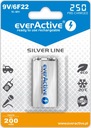 EVERACTIVE 6F22/9V R6 NI-MH 250 MAH SILVER LINE