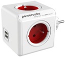 Allocacoc Cube pásik so 4 zásuvkami a 2 USB portami