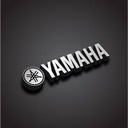 Kovová nálepka s logom Yamaha 45x7mm