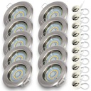 SET 10x SN halogénový ZÁMEK + žiarovka. LED GU10 5W