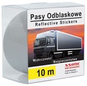 FÓLIA OBRYSOVÁ REFLEXNÁ PÁSKA PÁSKY PNEUMATIKY BIELY 10m x 5cm 1/28023