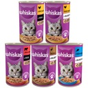 WHISKAS Zmes krmiva pre dospelé mačky 5 príchutí 48x400g