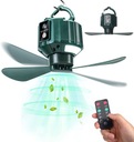 Camping Fan Led Camping Lamp + diaľkové ovládanie