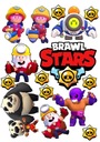 BRAWL STARS Cake Wafer Characters Tlač Sugar Print A4