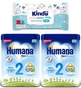 HUMANA 2 HMO NÁSLEDNÉ MLIEKO 6m+ 2x750g + Utierky