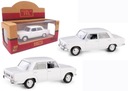 Auto PRL Fiat 126p Daffi white 1:43 kovový veľký zberateľský Fiat