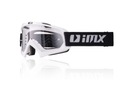 IMX transparentné MUD okuliare na downhill MTB bicykel