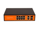 PoE 8+2+2 switch pre FULL GIGABIT 120W SFP IP kamery