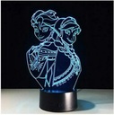 3D ANNA A ELSA PILOT NOČNÁ LAMPA DARČEK