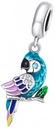 Prívesok Charms Prívesok Parrot 925 Moda Trusky