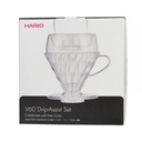 Hario Drip-Assist Set dripper V60 kryt filtra