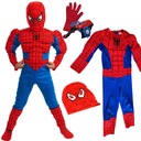 SPIDERMAN OUTFIT CHLAPČENSKÉ ŠATY SO SVALMI MASKA SPOUŠŤOVAČ RUKAVICE