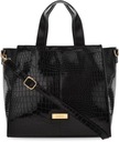 FEMESTAGE Kabelka Large BLACK SHOPPER Lak na rameno