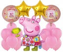 SET FÓLIOVÝ BALÓN PEPPA PIG NARODENINY 15 ks