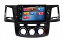 RÁDIO GPS NAVIGÁCIA TOYOTA HILUX 2008-2015 ANDROID MANUÁLNA KLIMATIZÁCIA