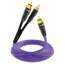 Kábel subwoofera Melodika MDSWY100 typu Y (RCA-2xRCA) Purple Rain - 10m