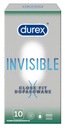 DUREX INVISIBLE FITTED CONDOM 10 ks