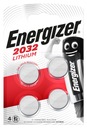 4 x Energizer mini plochá lítiová batéria DL2032 3V