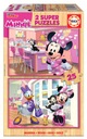 Educa Puzzle 2 x 25 Minnie Mouse Daisy drevené